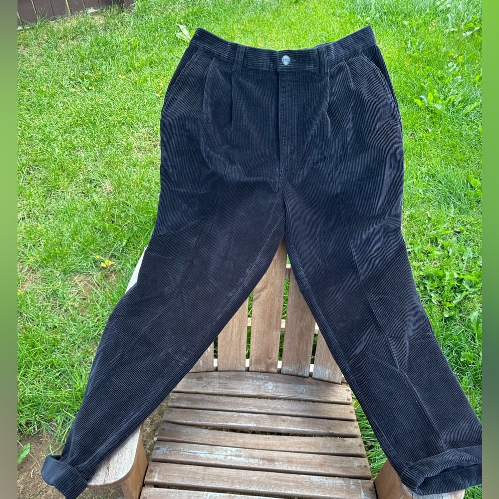 Dark blue corduroy pants